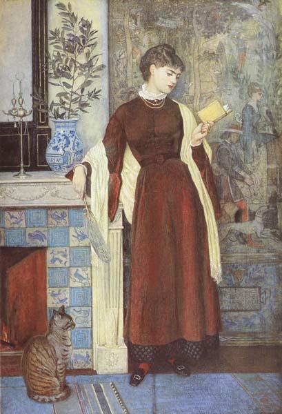 Walter Crane,RWS At Home:A Portrait (mk46) oil painting image